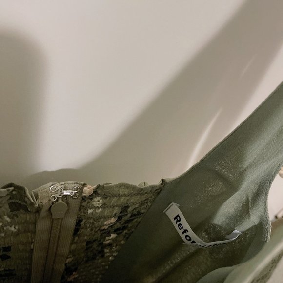 NWOT Reformation Twilight Dress Verde - Picture 3 of 4